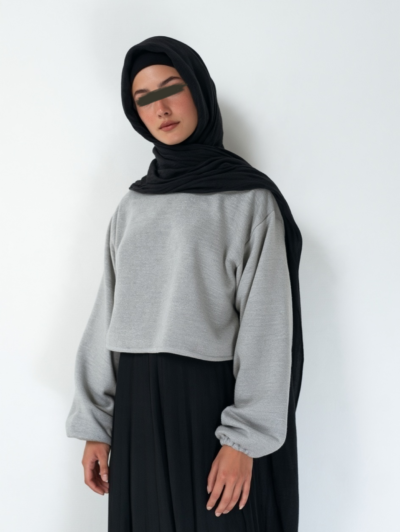 Sweat gris oversize