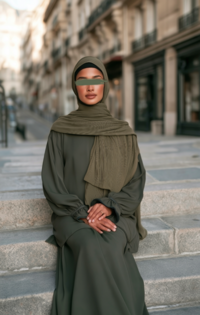 Ensemble à jupe vert kaki